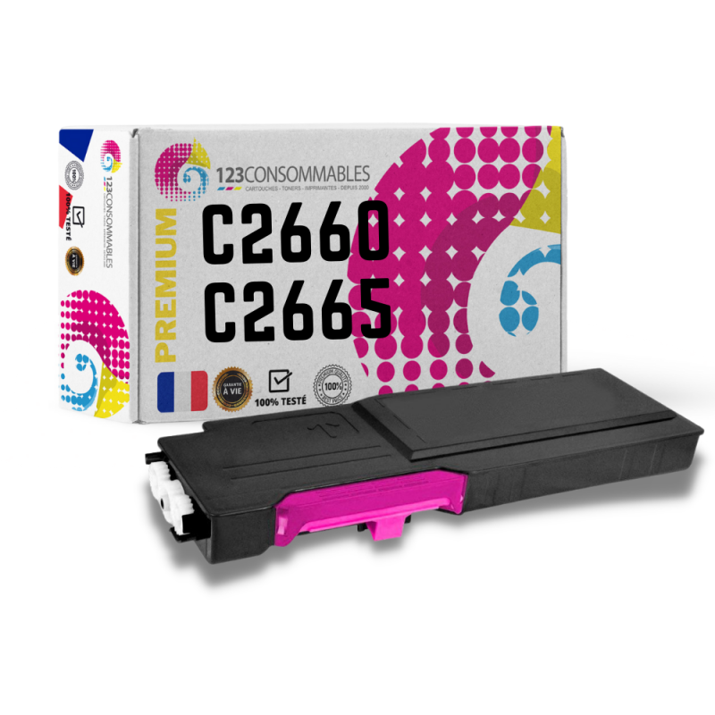 Tóner compatible dell C2660DN/C2665DNF magenta - reemplaza 593-BBBS