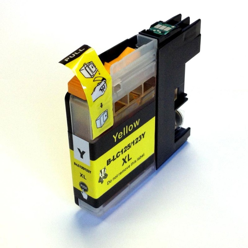 EASYCARTOUCHE Cartouche compatible BROTHER LC-123 jaune