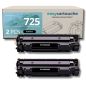 Pack de tóner compatible canon 725 negro lote de 2 Pack de tóner compatible canon 725 negro lote de 2