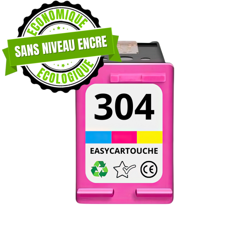 Cartucho compatible HP 304CL couleur Sin nivel de tinta
