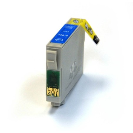 EPSON T0802 cartucho compatible cyan para ahorrar
