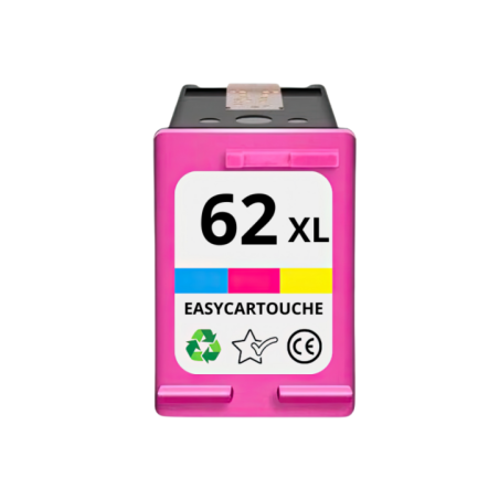 Cartouche compatible HP 62XL couleur - SANS NIVEAU ENCRE