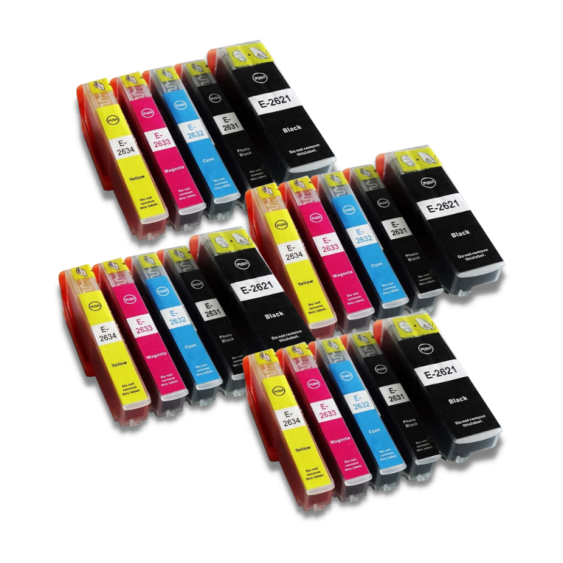 Pack 20 cartouches compatibles EPSON T26XL Pack 20 cartouches compatibles EPSON T26XL