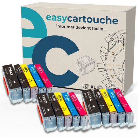 Pack de 15 cartuchos compatibles CANON PGI-525/CLI-526 - Promoción