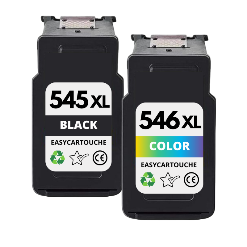 Pack 2 cartouches compatibles CANON PG-545XL/CL-546XL (noir et couleur) Pack 2 cartouches compatibles CANON PG-545XL/CL-546XL (noir et couleur)