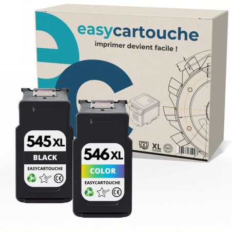 CANON PG-545XL/CL-546XL pack 2 cartuchos compatibles