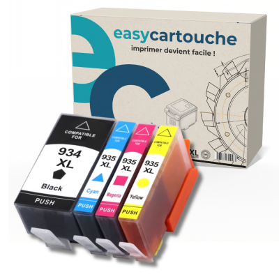 Pack 4 cartouches HP 934XL/935XL compatibles | Promo

