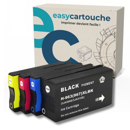 Pack de 4 cartuchos compatibles HP 963XL - Alta calidad