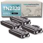 Pack de 4 Tóneres compatibles BROTHER TN-2320 negro