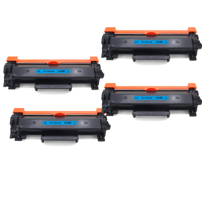 Pack de 4 toners compatibles BROTHER TN-2420 negro