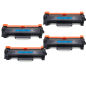 Pack de 4 toners compatibles BROTHER TN-2420 negro