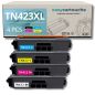 Pack de 4 Tóneres compatibles BROTHER TN-423BK