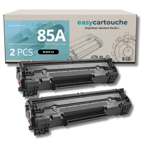 Pack de 2 Toners compatibles HP 85A noir