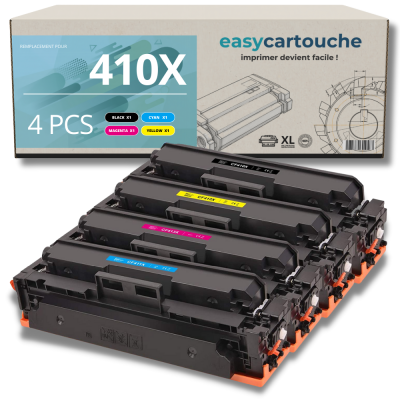 Pack de 4 Toners compatibles HP 410X