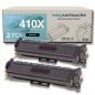 Pack de 2 toners compatible con HP 410X negro Pack de 2 toners compatible con HP 410X negro