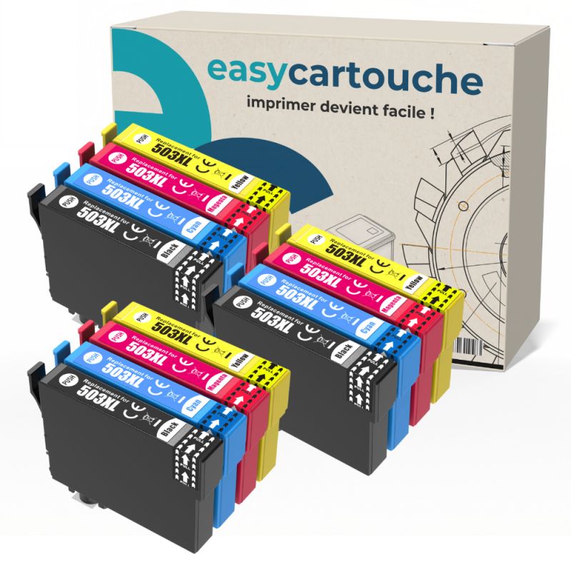 Pack compatible con EPSON 503XL, 12 cartuchos Pack compatible con EPSON 503XL, 12 cartuchos