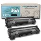 Pack de 2 Tóneres compatibles HP 36A negro
