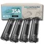 Pack de 4 Tóneres compatibles HP 35A negro