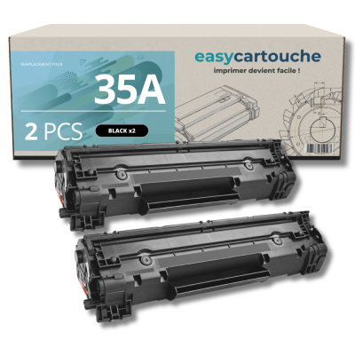 Pack de 2 Toners compatibles HP 35A noir