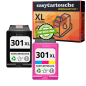 Pack 2 Cartouches HP 301XL Noir & Couleur | EasyCartouche