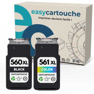 Canon pg-560xl/cl-561xl pack 2 cartuchos compatibles - ahorro
