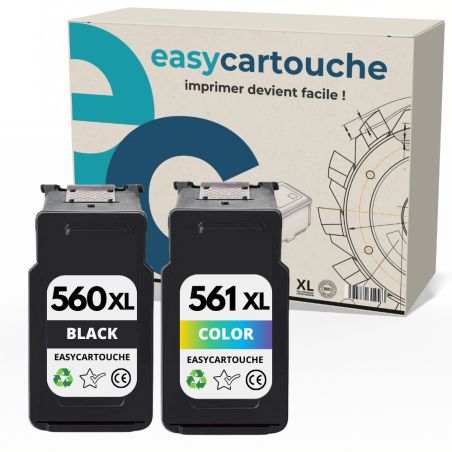 Canon pg-560xl/cl-561xl pack 2 cartuchos compatibles - ahorro