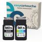 Pack de 2 cartuchos compatibles CANON PG-560XL/CL-561XL Pack de 2 cartuchos compatibles CANON PG-560XL/CL-561XL