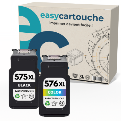 Pack de 2 cartuchos compatibles CANON PG-575XL/CL-576XL