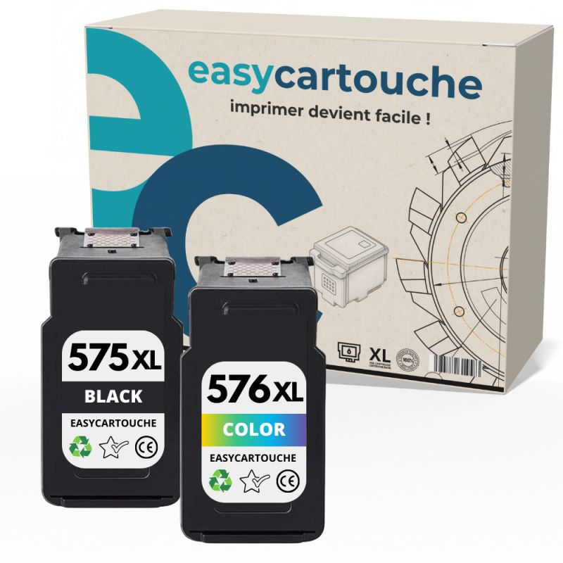 Pack de 2 cartuchos compatibles CANON PG-575XL/CL-576XL Pack de 2 cartuchos compatibles CANON PG-575XL/CL-576XL