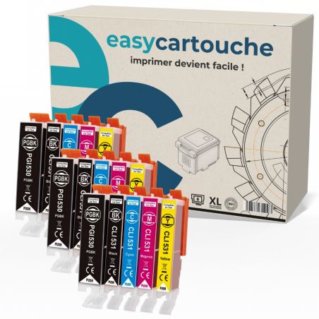 Canon PGI-530/CLI-531 pack 15 cartuchos compatibles económicos