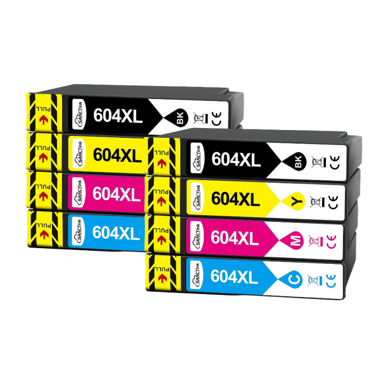 Pack compatible avec EPSON 604XL, 8 cartouches Pack compatible avec EPSON 604XL, 8 cartouches
