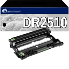 Brother DR2510 Tambour Noir - 15 000 Pages d'Impression de Qualité