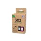 UPRINT Pack de 2 cartouches d'encre remanufacturées UPRINT HP 302 noire et couleur – Fabriquées en France