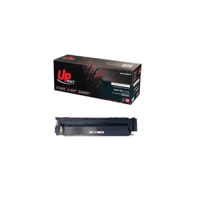 Toner Uprint compatible Canon 067H magenta - Remplace 5104C002/5100C002 Toner Uprint compatible Canon 067H magenta - Remplace 5104C002/5100C002