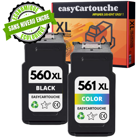 Pack compatible avec CANON PG-545 XL/CL-546 XL - sans niveau