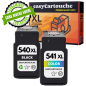 Pack compatible avec CANON PG-540 XL/CL-541 XL noir et couleur - Sans niveau Pack compatible avec CANON PG-540 XL/CL-541 XL noir et couleur - Sans niveau