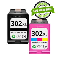 Pack Compatible HP 302 XL: Noir & Couleur, Économie!