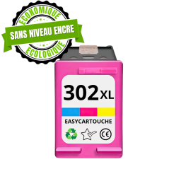 Cartouche compatible HP 302 XL Couleur - sans niveau encre