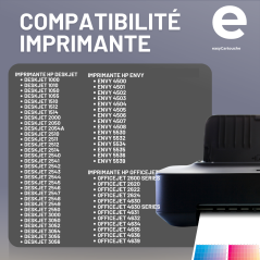 Pack 2 cartouches compatible avec HP 301 XL noir et couleur - Sans niveau encre