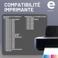 Cartouche compatible HP 304BK noir sans niveau d'encre