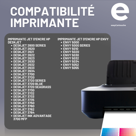 Cartouche compatible HP 304BK noir sans niveau d'encre