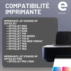 Pack 4 cartouches compatibles HP 932XL/933XL