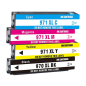 Pack 4 Cartouches compatibles HP 970/971XL Pack 4 Cartouches compatibles HP 970/971XL