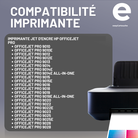 Pack 4 cartouches compatibles HP 963XL