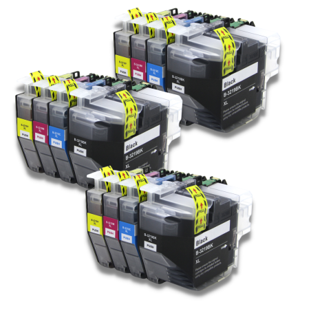 Pack 12 Cartouches Brother LC3219XL Compatibles | EasyCartouche