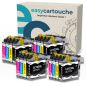 Pack 16 cartuchos compatibles BROTHER LC-123 XL