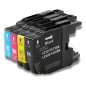 Pack 4 Cartouches compatibles BROTHER LC1240/LC1280