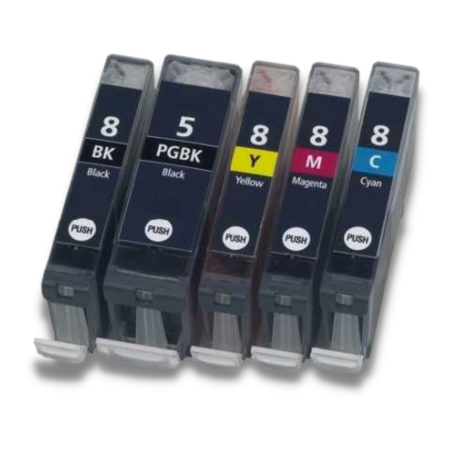 Pack 5 cartouches compatibles PGI-5/CLI-8
