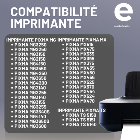 Pack compatible avec CANON PG-540 XL/CL-541 XL noir et couleur - Sans niveau