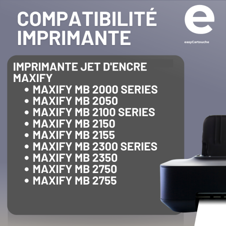 Pack 12 cartouches compatibles CANON PGI1500XL